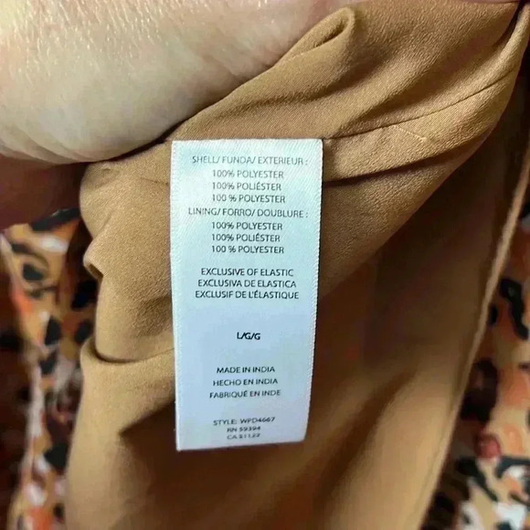 Beachlunchlounge Khaleesi Square Neck Leopard Print Midi Dress Size Large - Picture 8 of 12